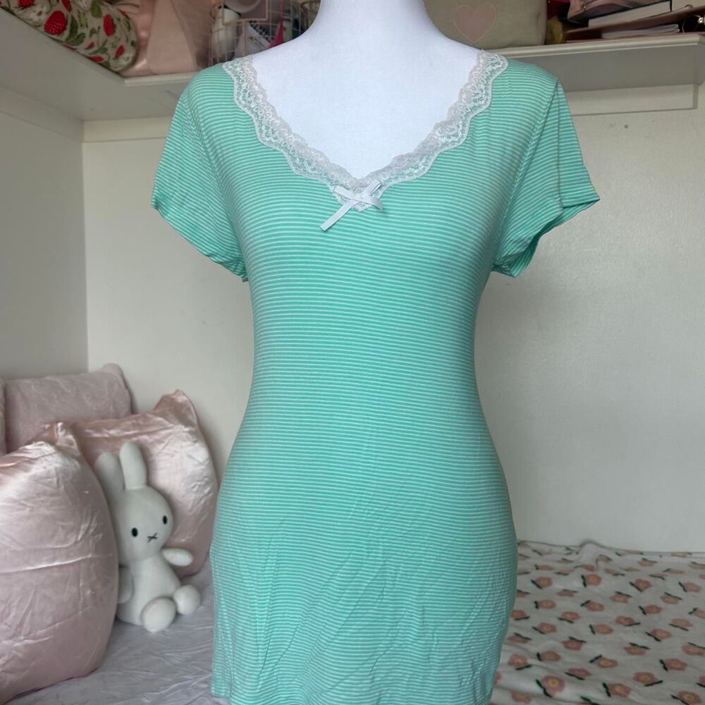 No-boundaries Women's Green and Blue Shirt